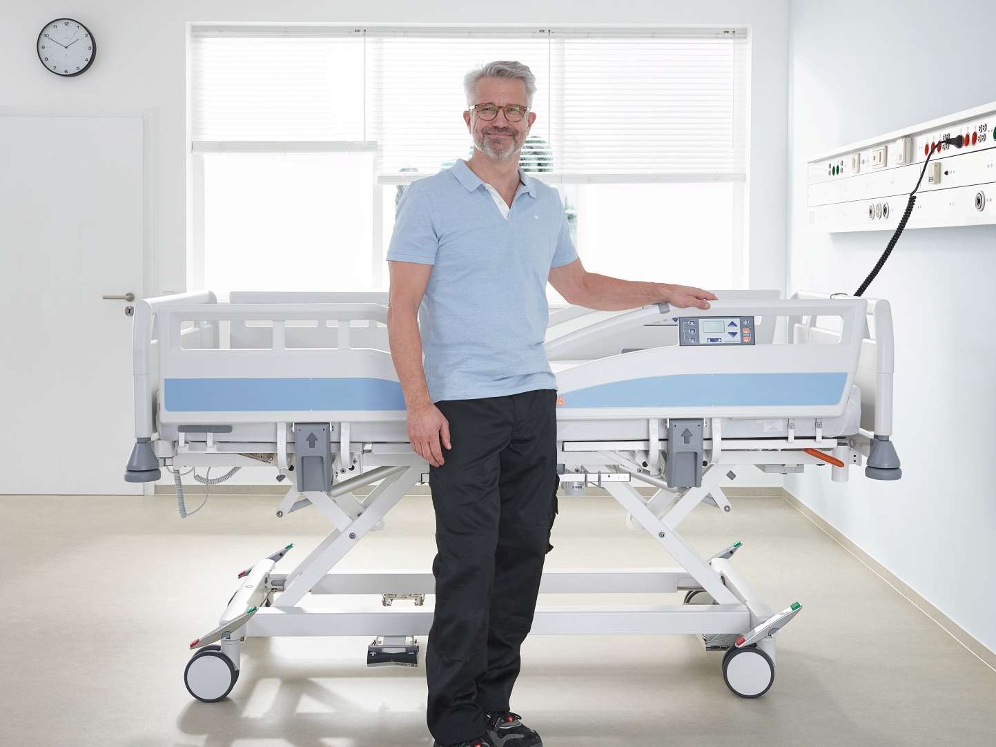 The Evario one hospital bed from Stiegelmeyer